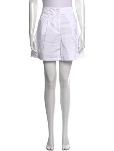 Pre-owned Liu •jo Mini Shorts In White