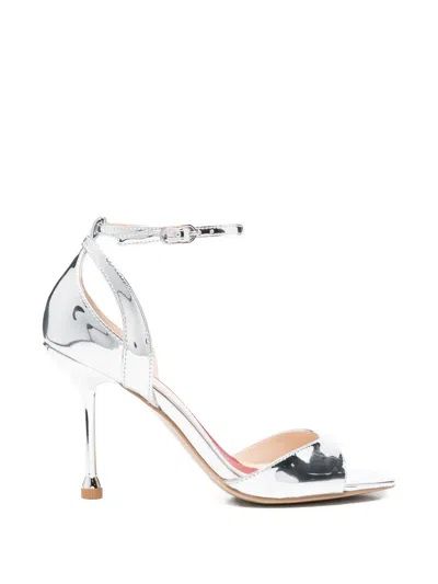 Liu •jo Mirrored Laminated Heeled Pumps In Multi