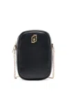 Liu •jo Mobile Phone Holder With Chain In Black