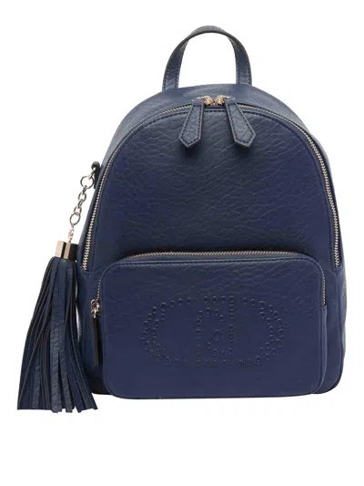 Liu •jo Logo Backpack In Blue