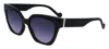 Liu •jo Black Bio-injected Women Sunglass In Black