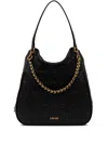 Liu •jo Monogram-embossed Tote Bag In Black