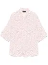 Liu •jo Monogram-print Shirt In White