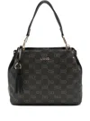 Liu •jo Monogram Tassel Tote Bag In Black