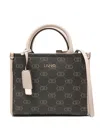 Liu •jo Monogram Tote Bag In Brown