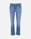 Liu •jo Monroe Cotton Jeans In Blue