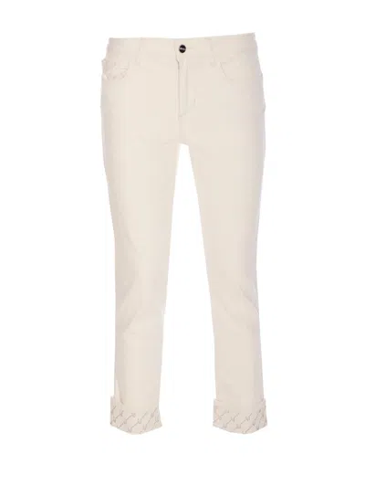 Liu •jo Cropped Pants In White