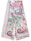 Liu •jo Printed Trousers In Multicolour