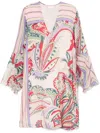 Liu •jo Floral-print Mini Dress In Multicolor