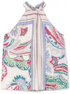 Liu •jo Liu Jo Multicolor Sleeveless Top With Collar In Multicolour