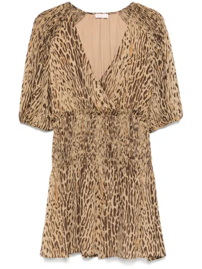 Liu •jo Liu Jo Multicolour Animal Print Wrap Mini Dress