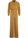 Liu •jo Mustard Yellow Worker Jumpsuit In Neutrals
