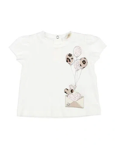Liu •jo Babies'  Newborn Girl T-shirt White Size 3 Cotton, Elastane