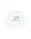 Liu •jo Newborn Girl T-shirt White Size 3 Cotton, Elastane In White