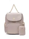 Liu •jo Nylon Backpack In Grey