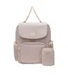 Liu •jo Nylon Backpack In Nude