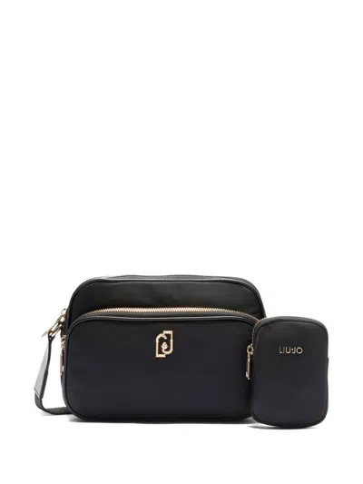 Liu •jo Nylon Crossbody Bag In Black