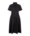 Liu •jo Liu Jo Midi Black Dress With Classic Shirt Design In Black