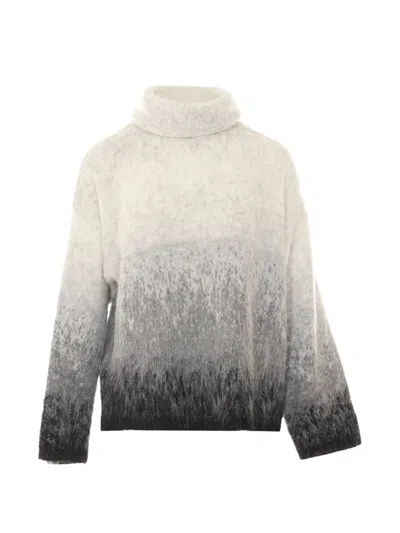 Liu •jo Liu Jo Liu Jo Grey Cotton Sweater In Multi