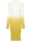 Liu •jo Ombré Knit Midi Dress In Grün
