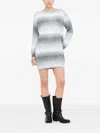 Liu •jo Knit Dress With Sequins In Gray
