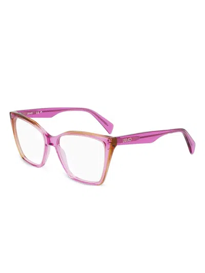 Liu •jo Ombré-effect Glasses In Pink