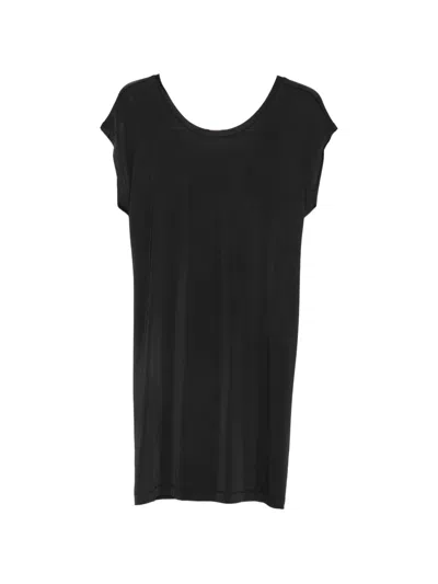 Liu •jo Open-back Short-sleeve Mini Dress In Black