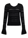 Liu •jo Openwork Jumper In Black