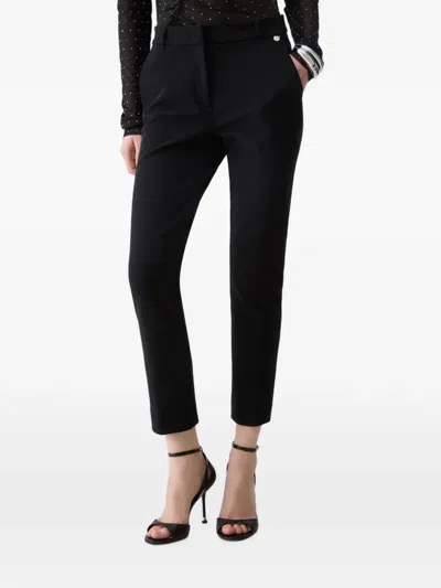 Liu •jo Ottoman Cigarette Trousers In Black