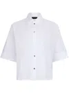 Liu •jo Oversized Button-up Shirt In White