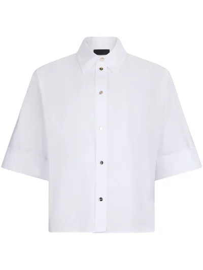 Liu •jo Oversized Button-up Shirt In White