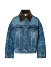 Liu •jo Oversized Denim Jacket In Blue