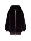 Liu •jo Oversized Teddy Jacket In Burgundy
