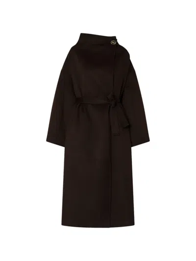 Liu •jo Oversized Wool Coat In Purple