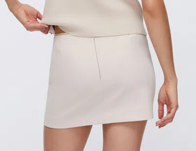 Liu •jo Liu Jo Oyster Grey Cotton Skirt In Neutral