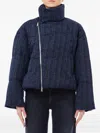 Liu •jo Padded Zip Jacket In Blue