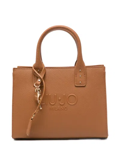 Liu •jo Padlock-charm Tote Bag In Brown