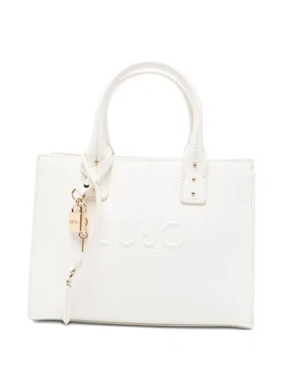 Liu •jo Padlock-charm Tote Bag In White