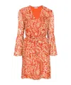 Liu •jo Paisley-print Mini Dress In Red