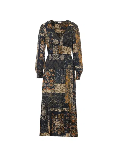 Liu •jo Paisley-print Dress In Blue