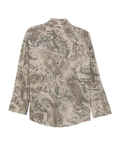 Liu •jo Paisley-print Shirt In Transparent