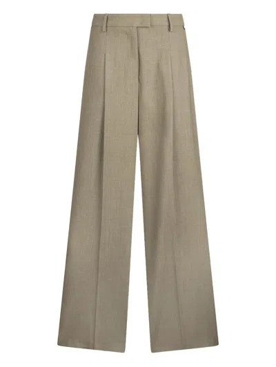Liu •jo Palazzo Trousers In Green