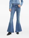 Liu •jo Panelled Flared Jeans In Blue
