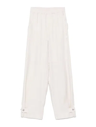 Liu •jo Liu Jo Light Beige Trouser In White