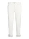 Liu •jo Liu Jo White Jeans With Rolled-up Cuffs In White