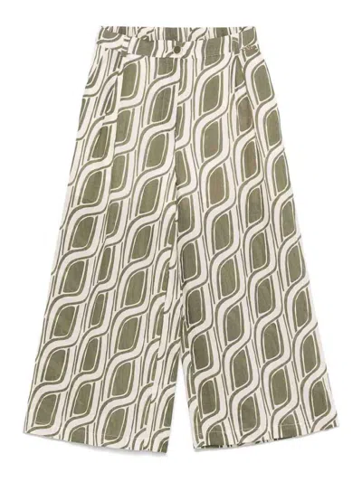 Liu •jo Liu Jo Cropped Fern Green Trousers