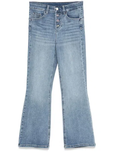 LIU •JO LIU JO PANTALON JEAN BOTTOM UP DENIM TROMPETA