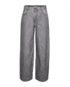 Liu •jo Pantalone Flare Con Stampa Grigio In Gray