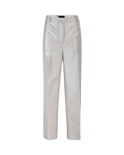 Liu •jo Trouseralone In Shantung Champagne In Toni Neutri
