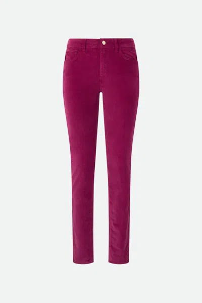 Liu •jo Liu Jo Pantalone In Velluto Bouganville In Viola